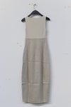 SWAYING/KNIT knitting stitching vest skirt SW23SS2L18 meters gray/linen PS56